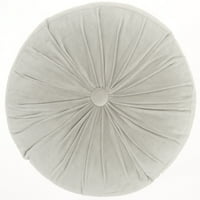 Nožični vijek stilova svijetlo sivo okrugli ukrasni jastuk za bacanje 16 x16