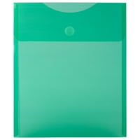 Plastične koverte na papiru i petlje, 1 2, zeleno, po paketu