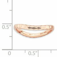 Sterling srebrni polirani prsten za ružičaste ploče