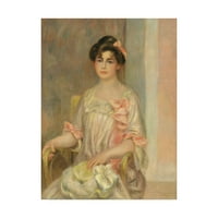 Zaštitni znak likovne umjetnosti 'portret Madame Josse Bernheim Dauberville' umjetnost na platnu Pierre Auguste Renoir