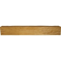 Ekena Millwork 10 W 4 H 18'L 3-Sided Riverwood Endurathane Fau drvena stropna greda, prirodni Bor