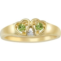 Personalizirani povezani prsten za porodični nakit dostupan u Sterling srebru, zlatu i bijelom zlatu