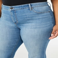 Sofia Jeans Women's Plus Size Melisa Curvy Flare Split Hem Jeans