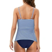 Ženski kupaći kostimi plus veličina visokog tiskanog sportskog odjeća za plavoz Vintage Bikini BRA Slim