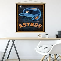 Houston Astros - Neonska kaciga zidni poster sa magnetnim okvirom, 22.375 34