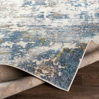 Umjetnički tkalica Ankara Sažetak Rezerviraj tepih, plava siva, 6'7 9 '