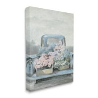 Stupell Industries raznoliki cvjetni cvjetovi vintage seoski kamion slikarstvo Galerija zamotana platna