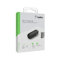 Belkin 18W USB-C auto punjač, ​​crni