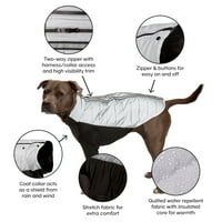 Furhaven Kućni proizvodi Vodo-repelentni pro-modni pas - Chrome, ekstra veliki