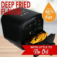 Bretnwood Quart mali električni zračni fritek sa 60 min tajmerom i temp kontrolom - crni