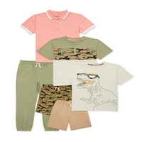 Freestyle Revolution Boys Polo majica, majica, šorc i gaćice za trčanje 6-dijelni komplet odjeće, veličine
