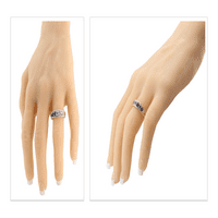 Nana Rope majke prsten 1-izabrane simulirani Birthstones, odrasla žena-10k Rose Gold-Veličina 10-Stone