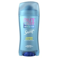 Secret Outlast Nevidljivi čvrsti antiperspirantni dezodorans za žene aktivne svježe 2. oz